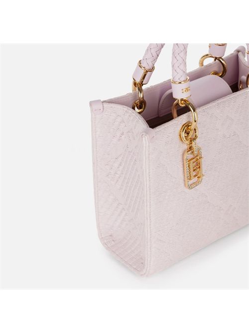 Tote piccola in jacquard con charms ELISABETTA FRANCHI | BS13A51E251E2544